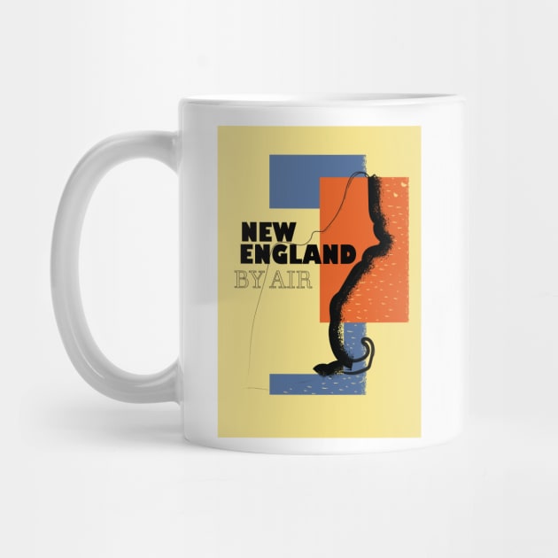 New England vintage travel poster by nickemporium1